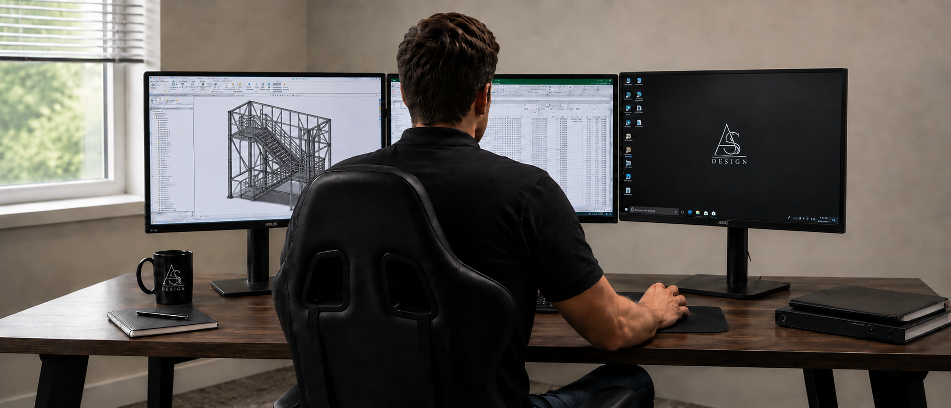 AS Designs Engineering Workstation Layout Ecosystem